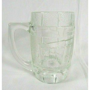 Dad's Root Beer Clear Heavy Glass Barrel Mug